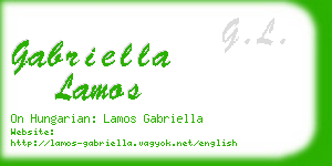 gabriella lamos business card